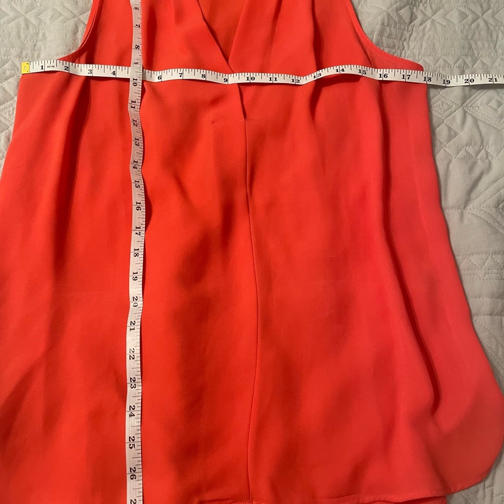 Bundle  of 3 Vince Camuto Blue, Red, and White V-Neck Blouses - Picture 10 of 15